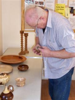 Chris checking out the entries for May